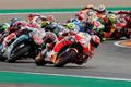 Marc Marquez v čele závodu MotoGP v Alcaňizu 2019