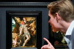 Bartholomeus Spranger: Tělo Kristovo podpírané anděly