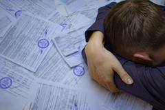 exekuce, deprese, dluhy, ilustrační