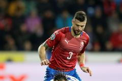 fotbal, kvalifikace ME 2020, Česko - Kosovo, Ondřej Čelůstka, Atdhe Nuhiu