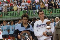 Guillermo Pérez Roldán a Ivan Lendl, Řím 1988