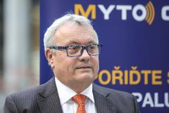 Vladimír Dlouhý, prezident Hospodářské komory - Ministr dopravy Vladimír Kremlík, briefing Czech Toll a Hospodářská komora - mýto, mýtné