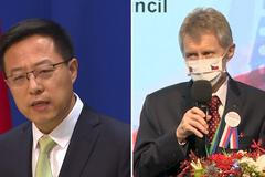 Mluvčí čínského ministra zahraničí a Miloš Vystrčil.