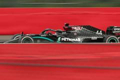 Lewis Hamilton v Mercedesu ve Velké ceně Belgie 2020