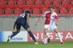 Lukáš Masopust, Slavia - Midtjylland, play off Ligy mistrů 2020/2021