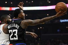 Rozehrávač Los Angeles Clippers Lou Williams.