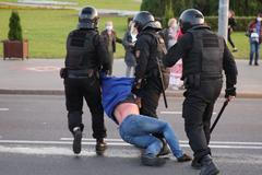 bělorusko protesty protivládní