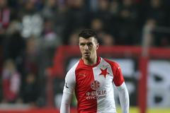 Ondřej Kúdela v zápase 16. kola Slavia - Teplice