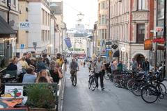 Švédsko lidé ulice