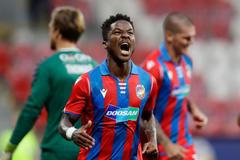 Evropská liga - Third qualifying round - Viktoria Plzeň v Sonderjyske Adriel Ba Loua