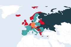 Mapa - podmínky zemí pro vstup