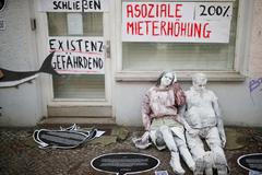 protest, nájemné, berlín, nájem, byt, reality, německo