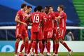 Bayern slaví gól v semifinále LM Bayern - Lyon