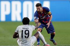 Alphonso Davies, Lionel Messi, čtvrtfinále Liga mistrů, Bayern Barcelona