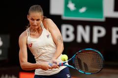 Karolína Plíšková v semifinále tenisového turnaje v Římě 2020