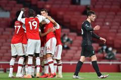 36. kolo anglické fotbalové ligy 2019/20, Arsenal - Liverpool: Radost domácích fotbalistů