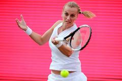 Petra Kvitová na exhibičním turnaji bett1ACES