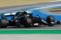Valtteri Bottas v Mercedesu ve Velké ceně Španělska F1 2020