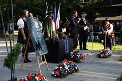 Pietní akt s ostatky Dany Zátopkové v Rožnově pod Radhoštěm