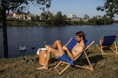 Baden Baden, nová plovárna v Praze na Štvanici, Vltava, koupání