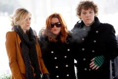 Lisa Marie Presley, with her children Riley and Benjamin Keough