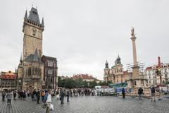 Stavba Mariánský sloup, Staroměstské náměstí, sochař Petr Váňa