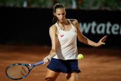 Karolína Plíšková na tenisovém turnaji v Římě 2020