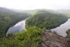 Smetanova vyhlídka u osady Třebsín nad Štěchovickou přehradou