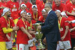 Slavia slaví mistrovský titul po derby se Spartou v červenci 2020