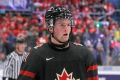 Alexis Lafreniere na juniorském mistrovství světa 2020.