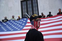 Podporovatelé prezidenta Trumpa v Salemu