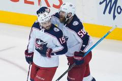 hokej, NHL 2019/2020, Toronto - Columbus, Liam Foudy, David Savard