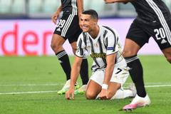 Cristiano Ronaldo v osmifinále LM Juventus - Lyon