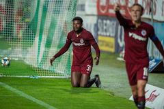 fotbal, Fortuna:Liga 2019/2020, Bohemians 1905 - Sparta, Benjamin Tetteh