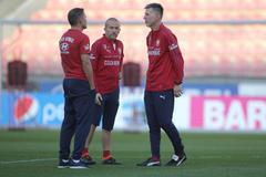 Trénink české fotbalové reprezentace před zápasem se Severním Irskem (2019)