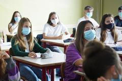 Středoškoláci, přijímačky, studenti, roušky, koronavirus