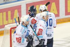 Radost Plzně po zápase 14. kola TELH Sparta - Plzeň