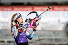 Trénink biatlonistů před startem SP 2020/21 v Kontiolahti: Markéta Davidová