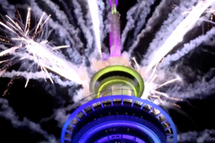 Ohňostroj z Nového Zélandu 2021