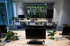 home office, kancelář, prázdná, koronavirus, práce