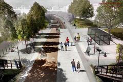 drážní promenáda, vršovice, strašnice