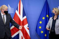 Boris Johnson a Ursula von der Leyenová