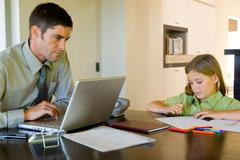 Práce z domova - home office - homework - mateřská