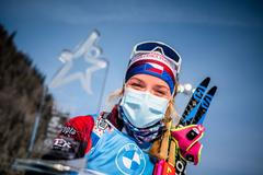 SP v biatlonu 2020/21, Hochfilzen, sprint žen: Markéta Davidová s cenou za páté místo