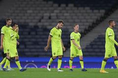 Česká fotbalová reprezentace v zápase Ligy národů ve Skotsku