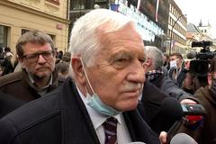 Václav Klaus na Národní třídě