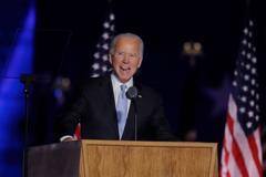 Joe Biden vítězný projev