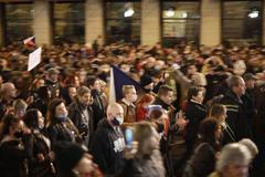 Demonstrace u Národního divadla