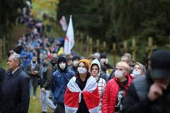 Protirežimní protesty v Bělorusku pokračují i v listopadu 2020.