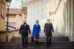 Předsedové ODS, TOP 09 a KDU-ČSL letos v listopadu.